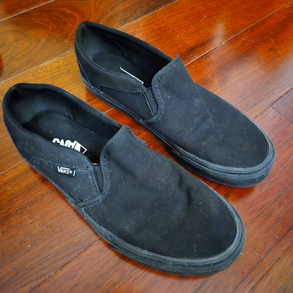 Vans Women's Black Slip-On Shoes